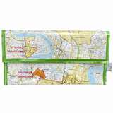 Recycled Street Map Wallet - Brisbane Parking Areas