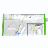 Recycled Street Map Wallet - Brisbane Airport
