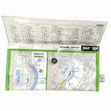 Recycled Street Map Wallet - Brisbane Airport