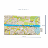 Recycled Street Map Wallet - Wynnum, Manly, Lota, Wakerley, Ransome