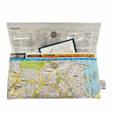 Recycled Street Map Wallet - Wynnum, Manly, Lota, Wakerley, Ransome
