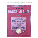 Vintage Sheet Music Wallet - "A Little Bit of Cheese"