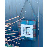 Fraser Tartan Bag – Embroidered Doily Pocket & Shoulder Strap