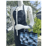 Clark Ancient Tartan Bag – Handknitted Panel & Beaded Handles
