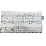 handmade wallet music sheet design on a white background