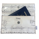 Vintage Sheet Music Wallet - "Crazy"
