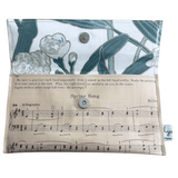 Vintage Sheet Music Wallet - "Spring Song" and "Evening Song"