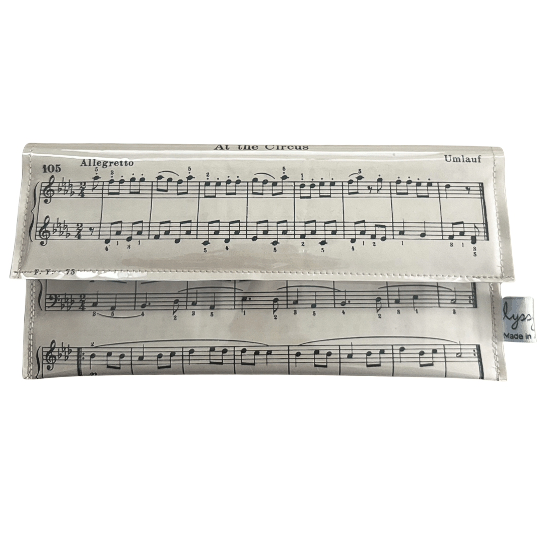 Vintage Sheet Music Wallet - "The Elephants Dance"