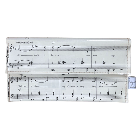 Vintage Sheet Music Wallet - "Funny How Time Slips Away"