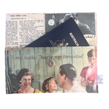 Vintage 1950's magazine wallet - Nestle advertisment