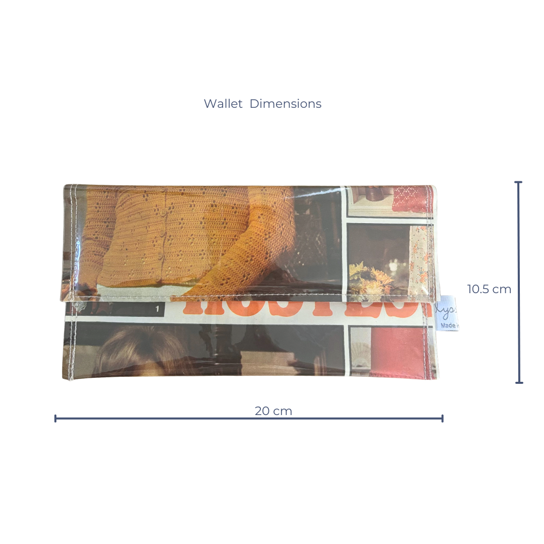 Retro 1970's magazine wallet - Creative Hostess Knitting Patterns