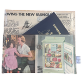 Vintage 1950's magazine wallet - Sewing with a Singer machine