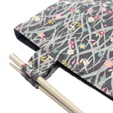 'Patsy' Liberty Fabric Chopstick Handle Clutch Bag