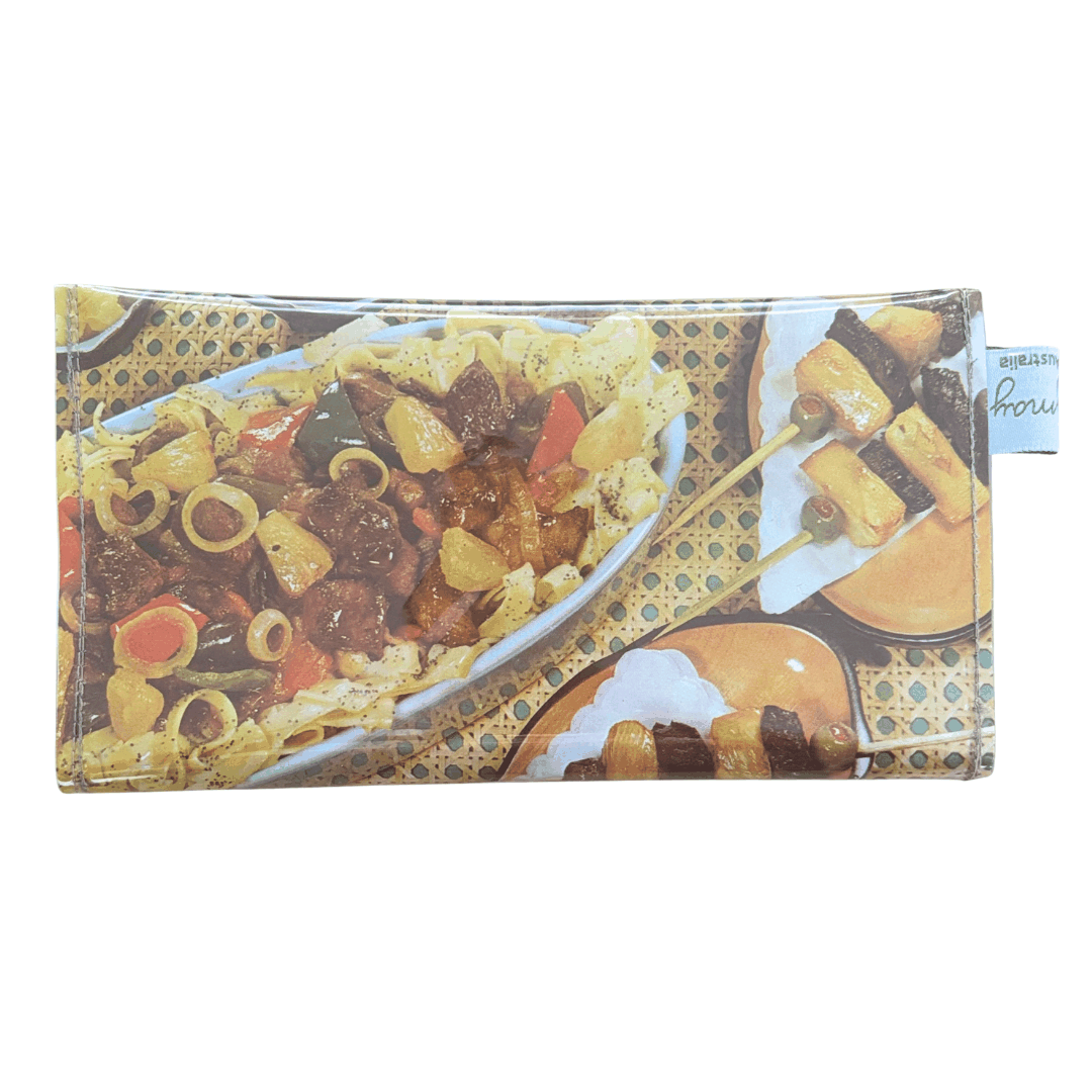 Retro Recipe Wallet - Banana Boats, Curry and Kabobs