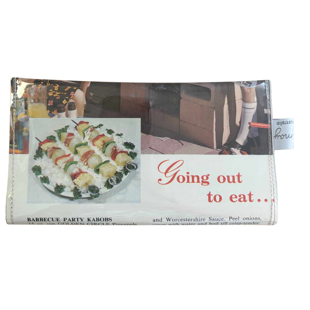 Retro Recipe Wallet - Golden Circle BBQ Party Kebobs