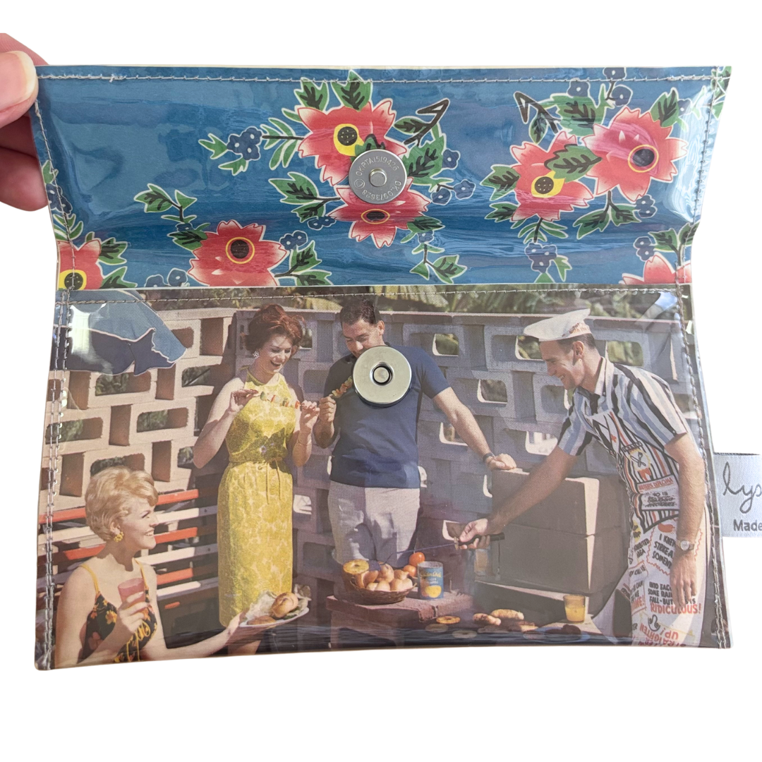Retro Recipe Wallet - Golden Circle BBQ Party Kebobs