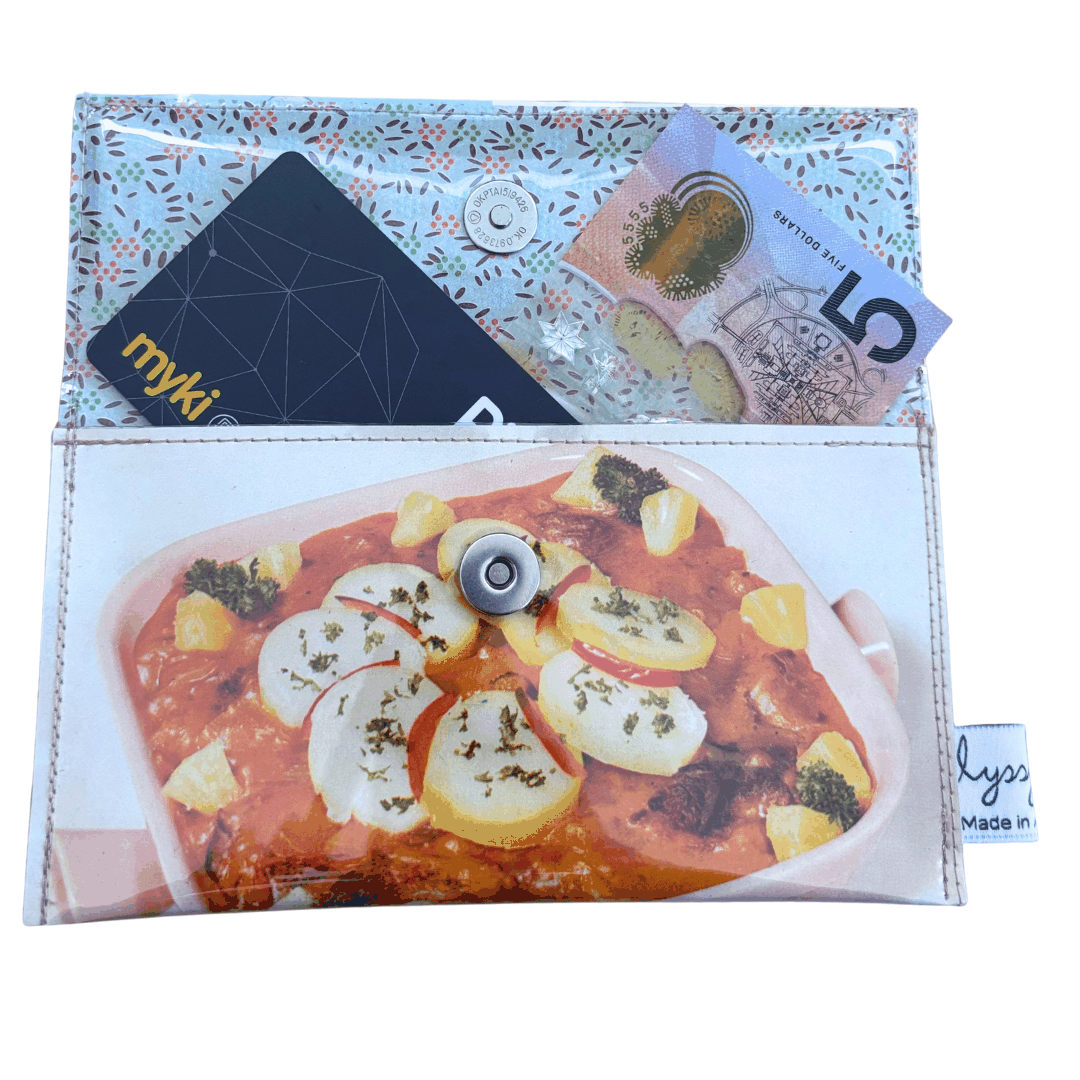 Retro Recipe Wallet - Hearty Rissole Dinner