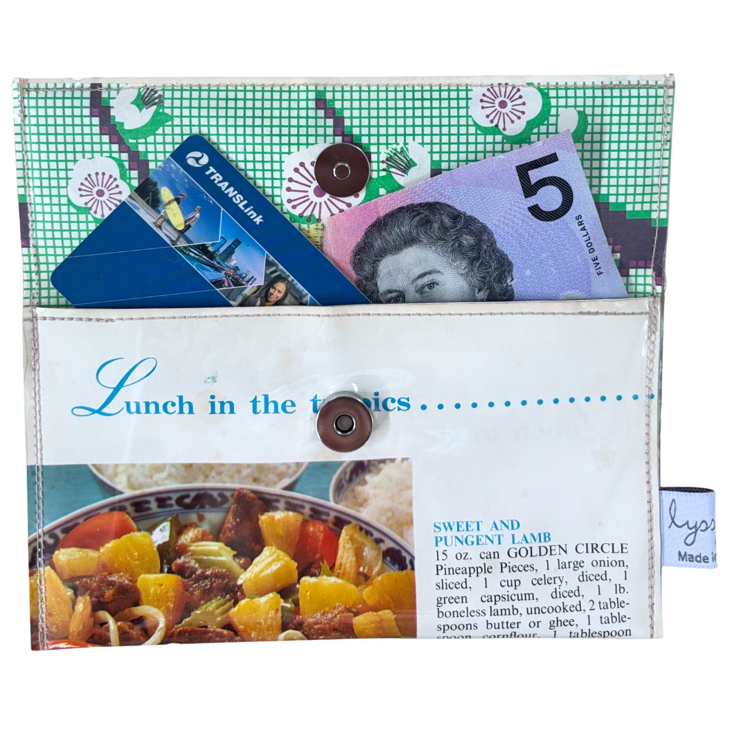 Retro Recipe Wallet - Lunch in the Tropics