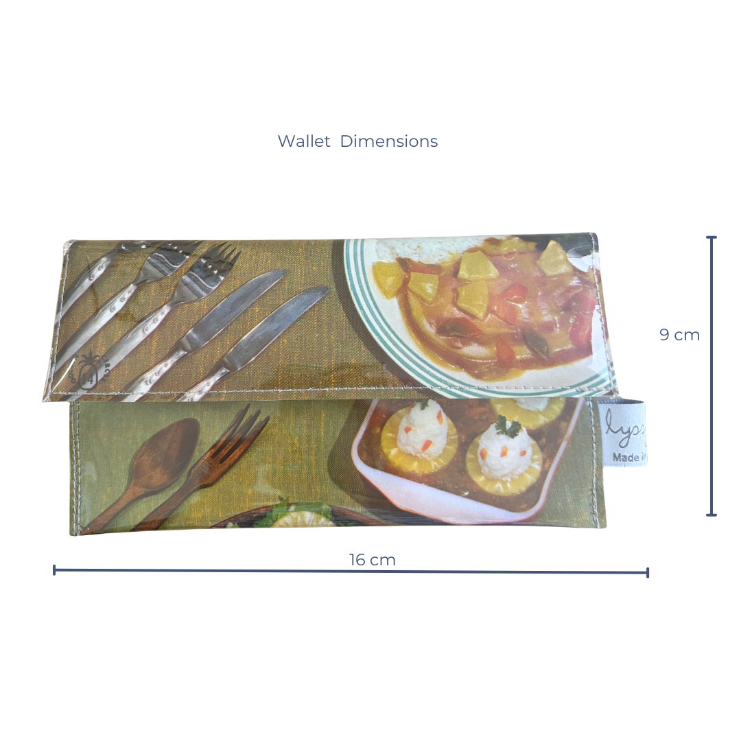 Retro Recipe Wallet - Golden Circle Pineapple Extravaganza