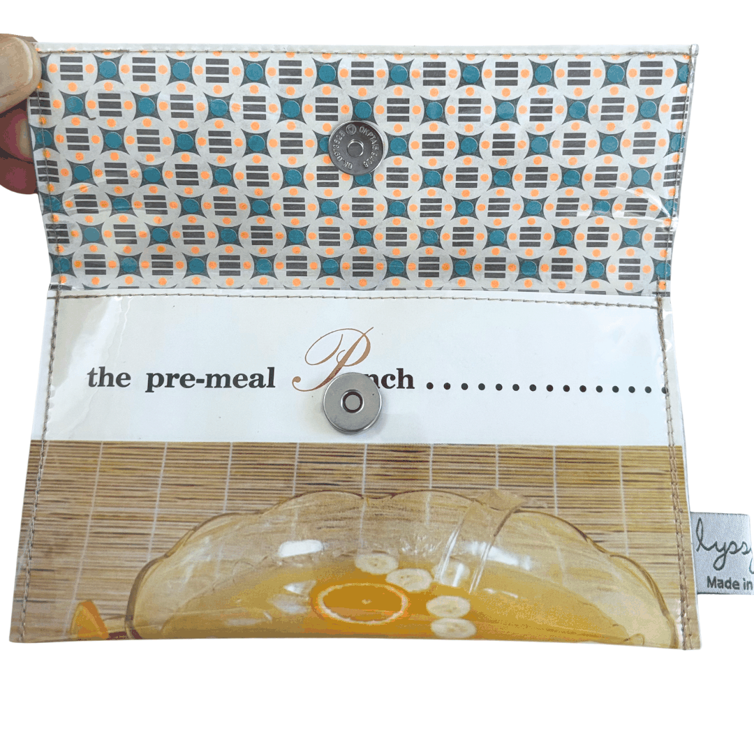 Retro Recipe Wallet - Golden Circle Tropical Punch Recipe