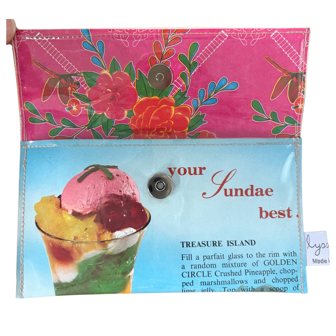 Retro Recipe Wallet - Pineapple Sundae