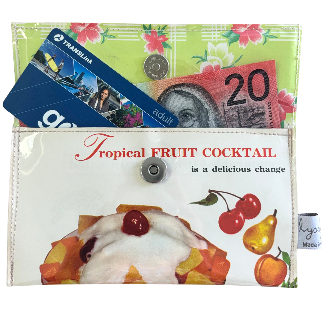Retro Recipe Wallet - Golden Circle Fruit Cocktail