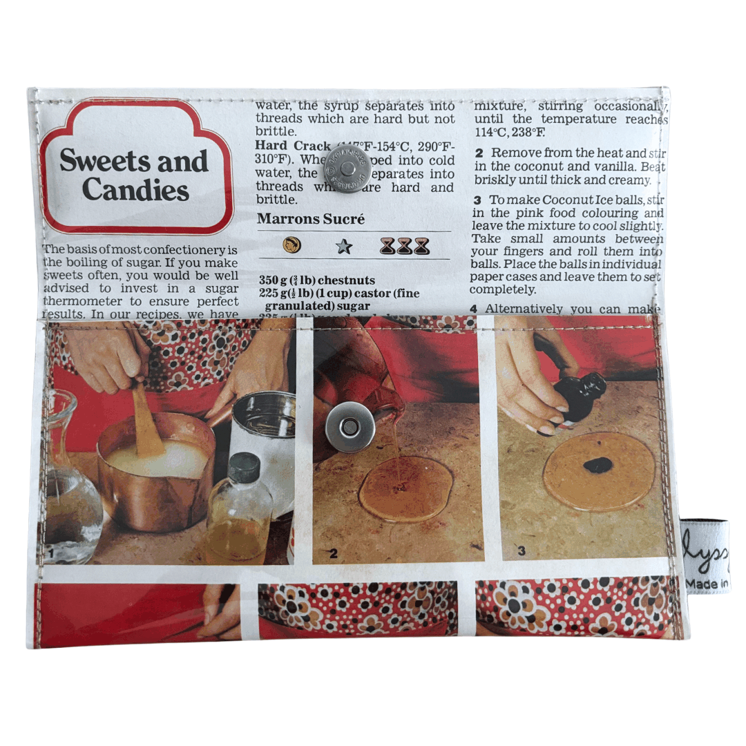 Retro Recipe Wallet - Sweets and Candies