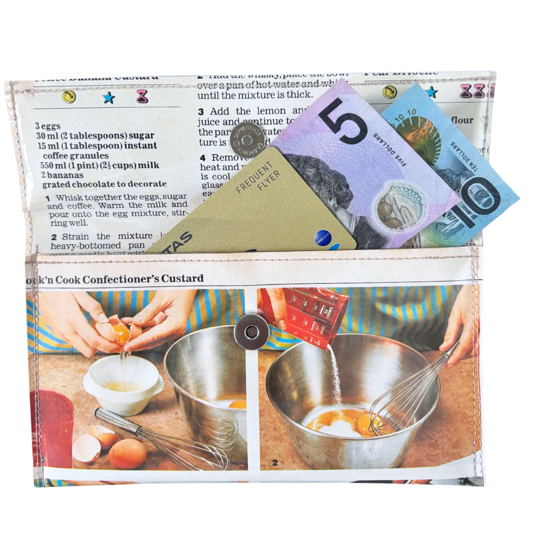 Retro Recipe Wallet - Confectioner's Custard