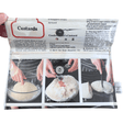 Slimline retro recipe wallet featuring 1970s jam donuts and custards cookbook pages with magnetic clasp and navy white apron design