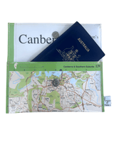 Recycled Map Wallet - Canberra Southern Suburbs - Explore Australia