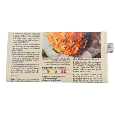 Retro Recipe Wallet - Sicilian Pineapple and Water Ices