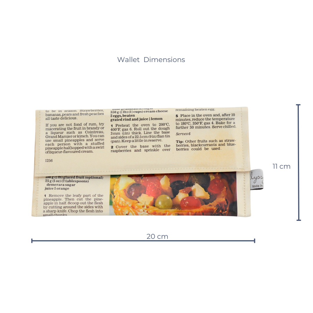 Retro Recipe Wallet - Sicilian Pineapple and Water Ices