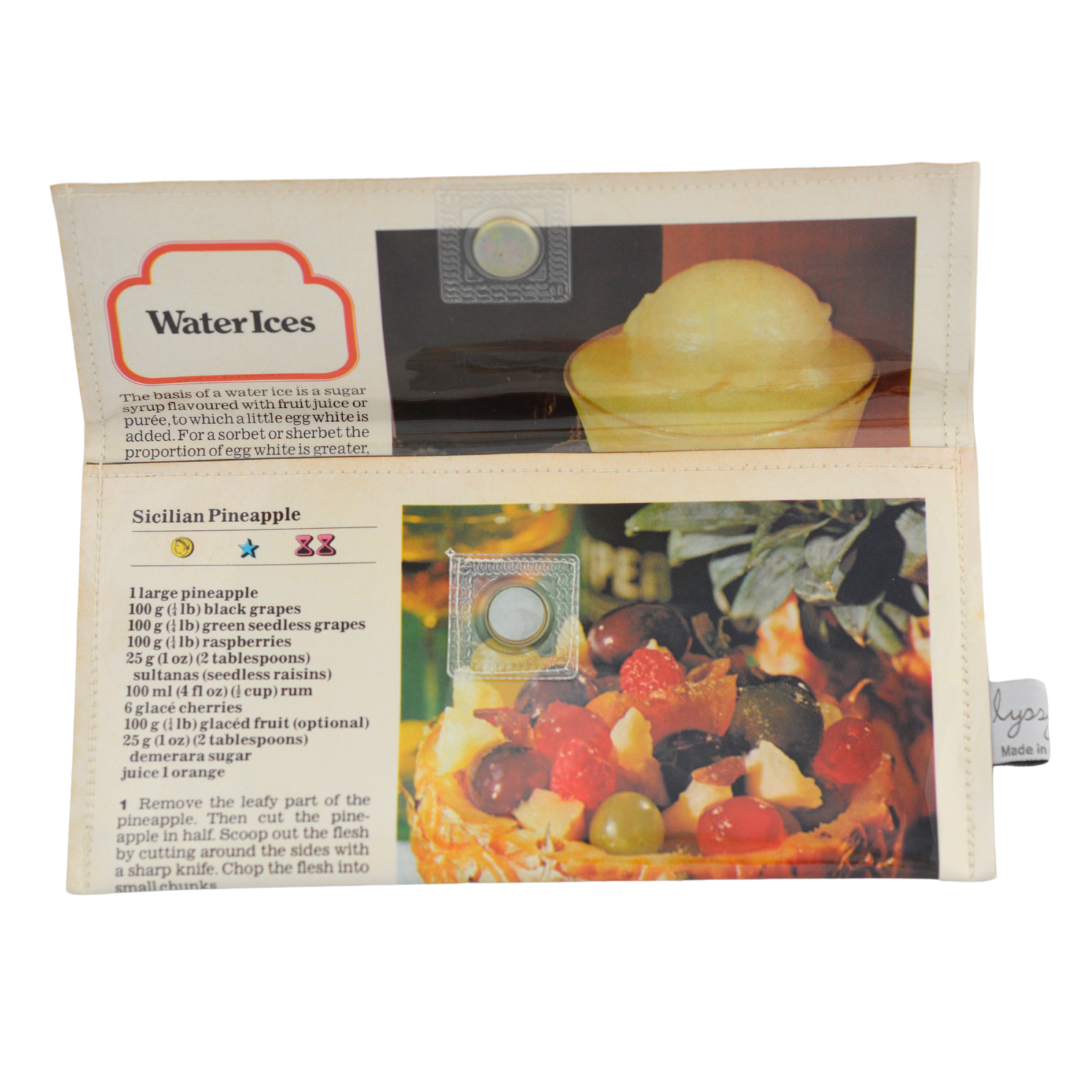 Retro Recipe Wallet - Sicilian Pineapple and Water Ices