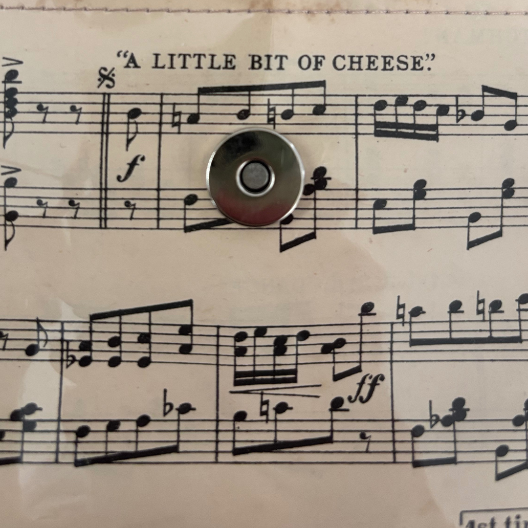 Vintage Sheet Music Wallet - "A Little Bit of Cheese"