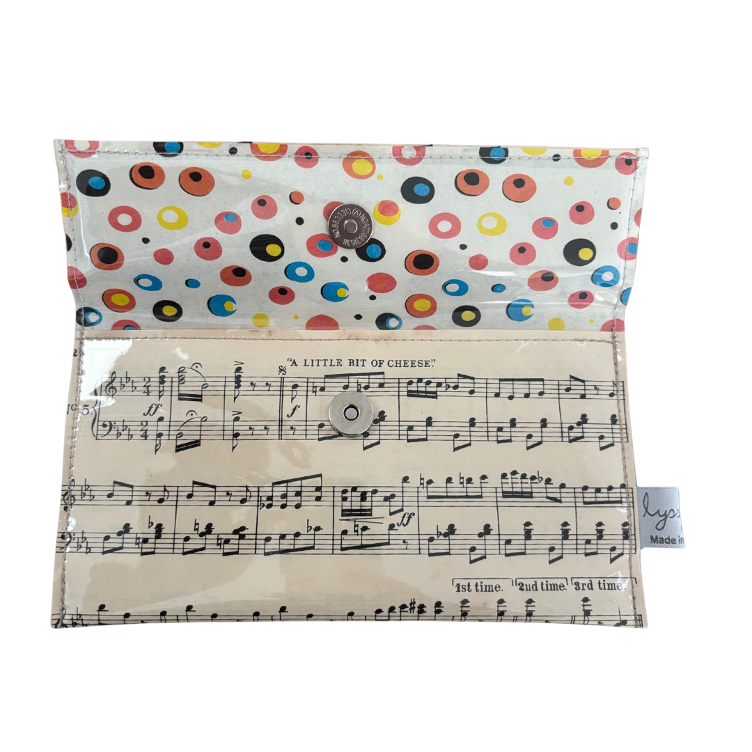 Vintage Sheet Music Wallet - "A Little Bit of Cheese"