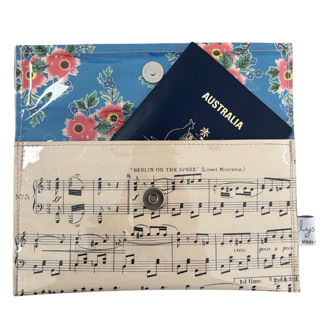 Vintage Sheet Music Wallet - "Berlin on the Spree"