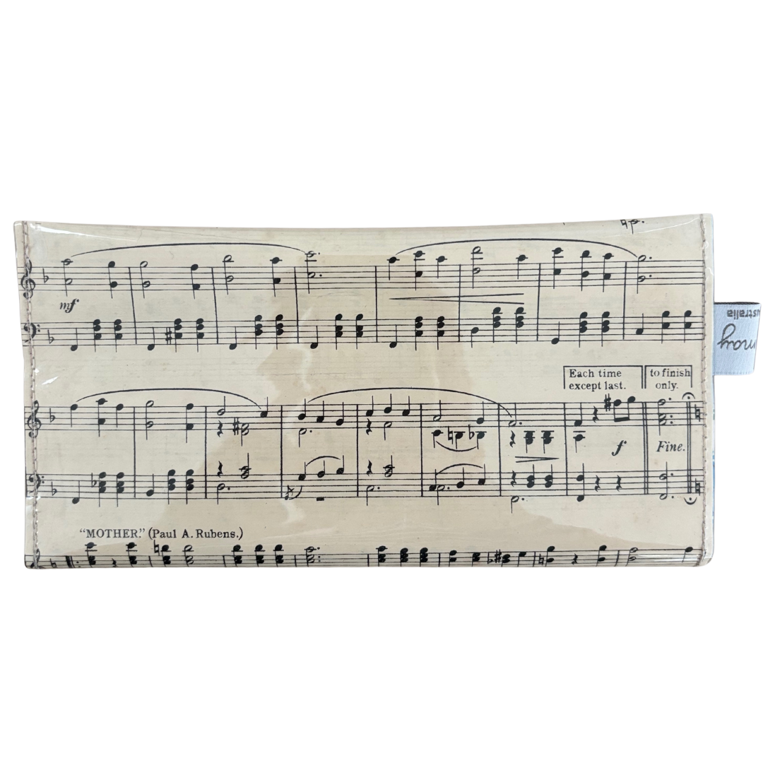 Vintage Sheet Music Wallet - "The Blue Moon" Valse