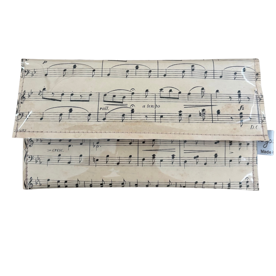 Vintage Sheet Music Wallet - "Chorus of Students and a Glass of Beer"