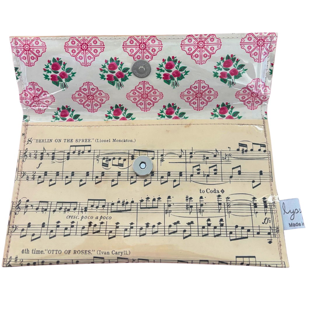 Vintage Sheet Music Wallet - "Otto of Roses"