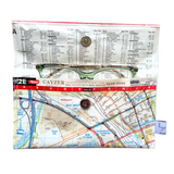 Recycled Street Map Wallet - Lyssy May Handmade Wallet recycled map of Melbourne Docklands and surrounds