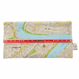 Recycled Street Map Wallet - Brisbane River, Auchenflower, Milton, Toowong, West End