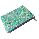 Charlotte in Green Floral Mini Fabric Bag + Matching Zip Purse
