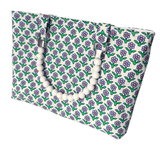 Floral patterned bag on a white background