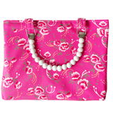Penelope in Pink Peony Mini Fabric Bag + Matching Zip Purse