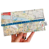 Recycled Street Map Wallet - Melbourne, Latrobe Street to Flinders Street, Fed Square