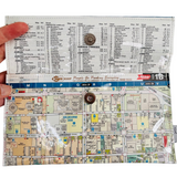 Recycled Street Map Wallet - Melbourne, Latrobe Street to Flinders Street, Fed Square