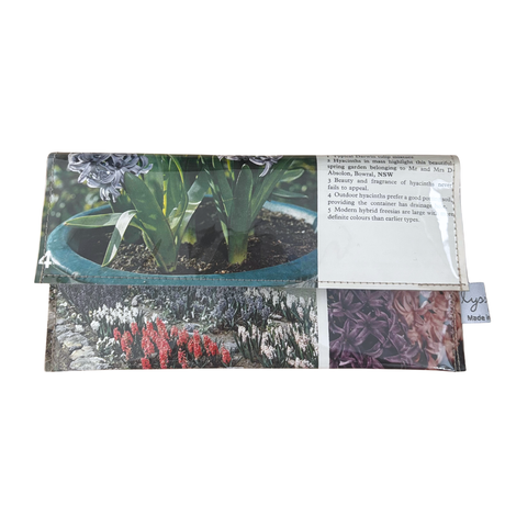 Vintage Garden Book Wallet - Hyacinths and Freesias
