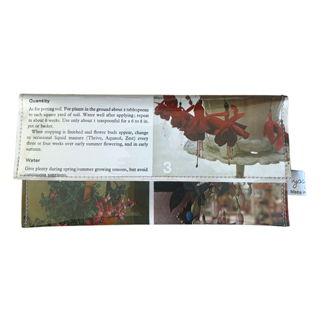 Vintage Garden Book Wallet - Fuschias