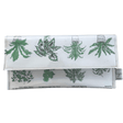 Vintage garden book wallet featuring indoor plant illustrations from 1981 gardening book pages with floral wallpaper lining and magnetic clasp