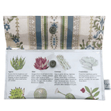 Vintage Garden Book Wallet - Illustrated Succulents